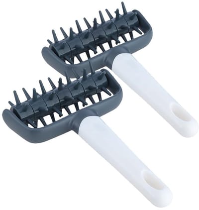 Dailygoods- Deegroller - 2 stuks - Pizzadeegroller - Taartdeegmaker - Bakgerei - Voedselveilig kunststof - Lichtgewicht 74 gr - Pizzaroller
