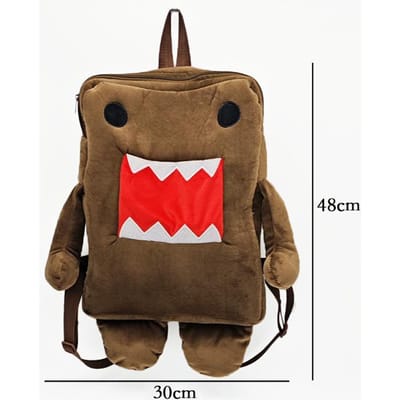 Treasuringu Nieuwe Domo-Kun Pluche Rugzak Bruine Domo Kun Knuffel Tas Schattige Kleine Schouder Crossbody Tas Met Speeltje Verjaardagscadeau brown