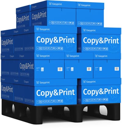 NIEUW: Easyprint Printerpapier Kopieerpapier 125000 Vel 25 x 5000 A4 Premium Extra Wit CIE 160 Testwinnaar PEFC-gecertificeerd