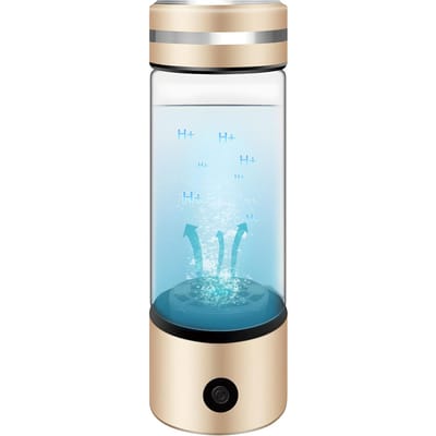 Draagbare waterstofwaterflesgenerator met SPE- en PEM-technologie Oplaadbaar waterstofwater goud