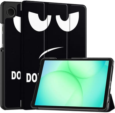 Coverup Tablethoes geschikt voor Samsung Galaxy Tab A11 (8,7") Hoesje - Tri-Fold Book Case met Wake/Sleep - Don't Touch