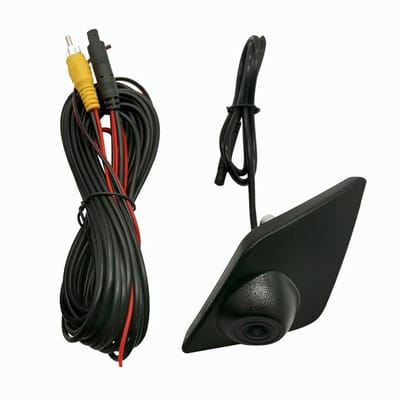 Dailygoods - MASO Auto Front View Camera, ABS Zwarte Auto Front View Camera Met 170 graden kijkhoek, Geschikt voor Re/na*ult Koleos/Kadjar