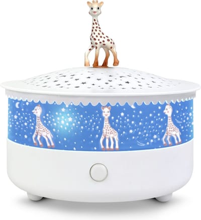 Sterrenprojector Sophie de Giraf met Muziek en Huilsensor – Betoverende Sterrenhemel voor je Kleintje, Automatische Uitschakeling en USB-kabel Inbegrepen