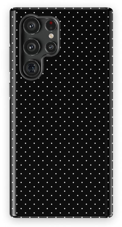 Micro Dots Tough Hoesje Samsung Galaxy S22 Ultra | Geschikt Voor Mag | Stippen Motief Backcover Samsung Galaxy S22 Ultra Mono Chic