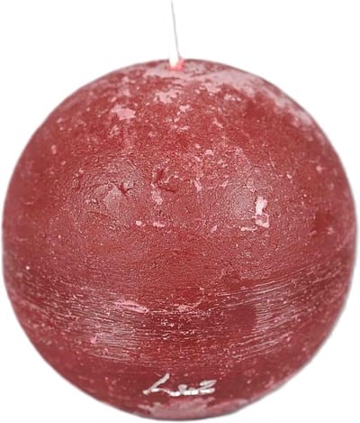 Rasteli Luz Your Senses Kaars- Bolkaars Rood D 10 cm