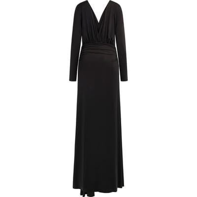 GUESS Olivia V Neck Ls Dre Jet Black A996 Taglia: 36 | Maxi abiti Outlet | Donna | Nero