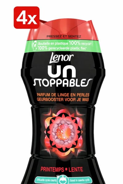 (4x) Lenor Unstoppables In-Wash Geurbooster Lente 11 Wasbeurten 154 gr