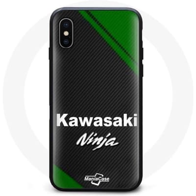 Coque - Kawasaki - Iphone XS Max - Souple - Noir - Motif Ninja
