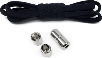 Hypify - Elastische Veters met lock gesp - Zwart - No Tie