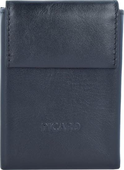 Picard Apache Kredietkaart etui Leer 7 cm - 7 Sleuven - schwarz