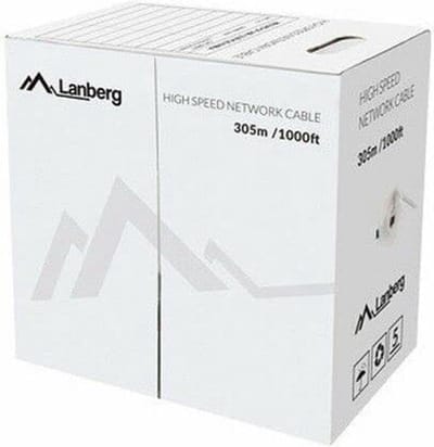 UTP Category 6 Rigid Network Cable Lanberg LCU6-12CU-0305-S Grey 305 m