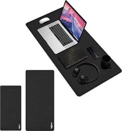 Grote muismat XXL 2-pack - Waterdichte PU-laptopbureaumat (80 x 30 + 90 x 40)