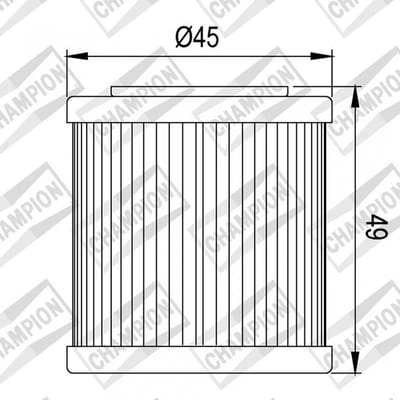 Filtre à huile Champion pour Scooter Piaggio 400 BEVERLY HPE E5 2021 à 2024 Neuf