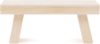 Decoratiebankje - Mini Bankje - Vensterbank Decoratie - Met Bloemenmotief - 10x4x6cm