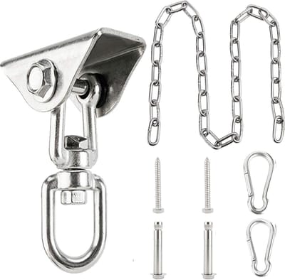 Hangmat Ophangset - Stoel Haken - Buiten Ontspannen - Roestvrij Staal - 40 Inch Ketting