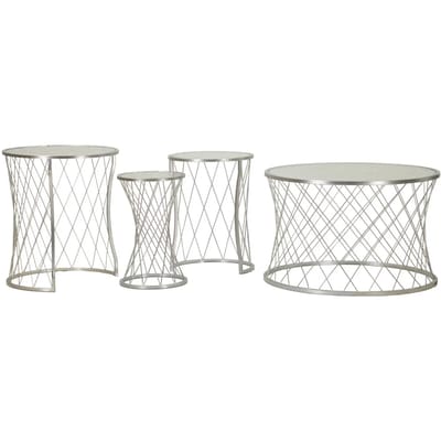 Tafel Noah Silver Set 4 Pcs Ø 70×45 cm