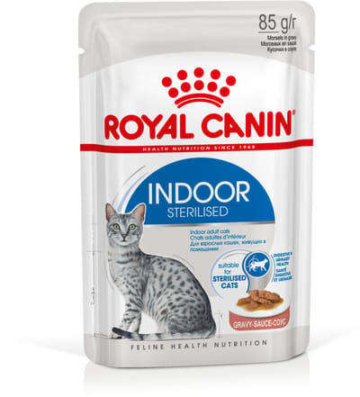 Royal Canin - Indoor Gravy Kattenvoer Nat - 48 x 85 gr
