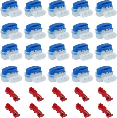Gel Connector - 30 Stuks - met 10 waterdichte kabelklemmen - Kabelverbinder - Model 314 - waterdichte kabelklem - Draadverbinders voor perimeterdraad - Begrenzingsdraad - voor robotmaaier / tuin / outdoor / auto