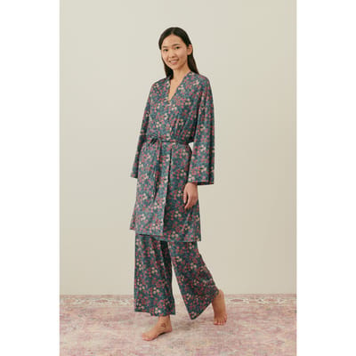Louise Misha Kimono Yoki Stoneblue Stargarden Maat: XS | Jassen Outlet | Dames | Blauw