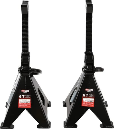 Assteunen Set - Kriksteunen - Voertuig Ondersteunen - Snelle Verstelling - 6 Ton - Transparant