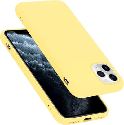 Cadorabo Hoesje geschikt voor Apple iPhone 11 PRO in LIQUID GEEL - Beschermhoes gemaakt van flexibel TPU silicone Case Cover