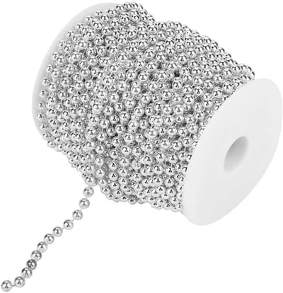 Dailygoods- Parelsnoer Decoratieve Halsketting - ABS Imitatieparel - Bruiloft/Feest - 25 m Kralendraad - Hoogwaardige Kralen - 100% Gloednieuw