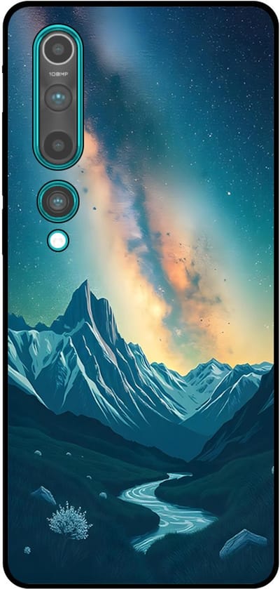 Smartphonica Telefoonhoesje Geschikt voor Xiaomi Mi 10 / 10 Pro met Sterrenhemel Opdruk - TPU Backcover Case With Space And Milkyway Design geschikt voor Xiaomi Mi 10;Xiaomi Mi 10 Pro
