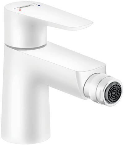 Hansgrohe Talis e 1 greeps bidetmengkraan - met wastegarnituur - mat wit