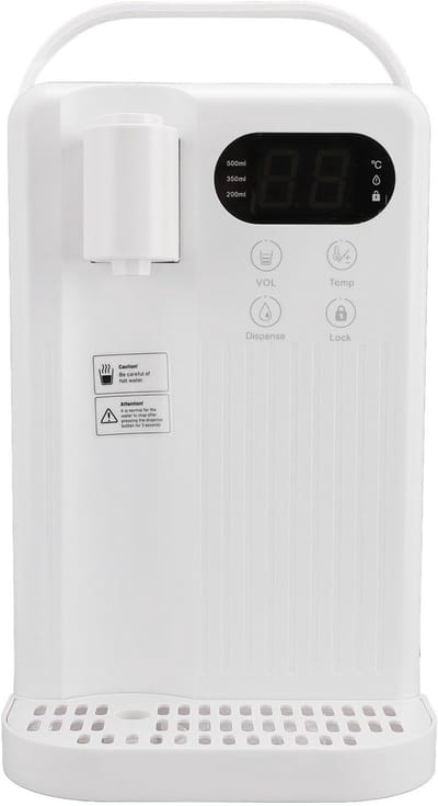 Heetwater Dispenser - Waterkoker Apparaat - Snel Water Verwarmen - Veilige Kinderslot - 3 Liter Capaciteit - Wit