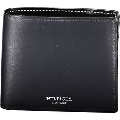 Tommy Hilfiger Blauwe Leren Portemonnee