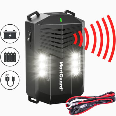 MartGuard® Marterverjager 3-in-1 - Auto & Huis - Extra stevige ABS behuizing - USB of 4x AA batterij