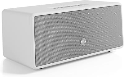Krachtige Draadloze Speaker - Multiroom Geluidssysteem - Muziek Streaming - 100 Watt Vermogen - 36.5x19.5x15.5 cm - Zijde Wit