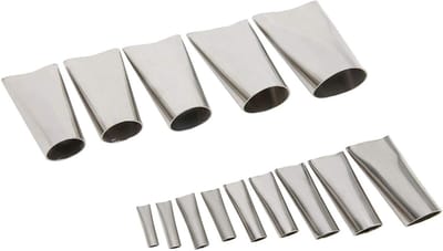 Kit Mondstukken Set - Kit Applicator Tool - Voegen Afwerken - 14 Verschillende Maten - Roestvrij Staal - Zilver