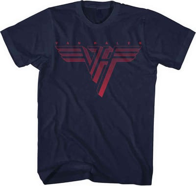 Van Halen - Classic Red Logo Heren T-shirt - 4XL - Blauw