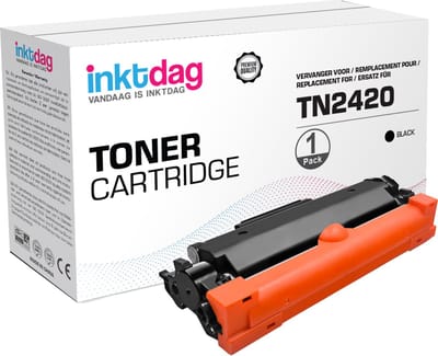 Inktdag huismerk Brother TN-2420, TN-2420 toner zwart (met chip!) Geschikt voor Brother HL-L2310D, HL-L2350DW, HL-L2357DW, HL-L2375DW, HL-L2370DN, DCP-L2510, DCP-L2537DW, DCP-L2550DN, DCP-L2530DW, MFC-L2735DW, MFC-L2710, MFC-L2730DW, MFC-L2750DW