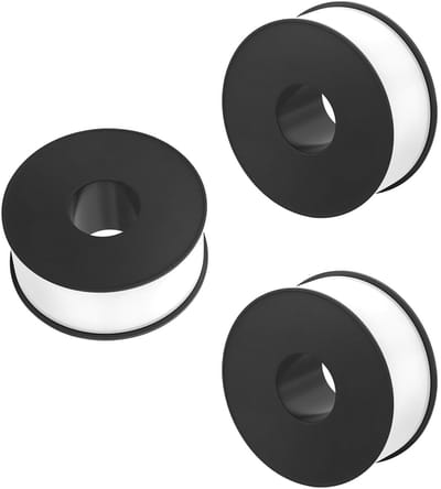 3 Rollen PTFE Sealing Tape - Waterdichte Teflon Tape 15mm x 6m voor Gas, Water en Buizen, Warm- en Koudwaterbestendig, Dichtband voor Lekkages