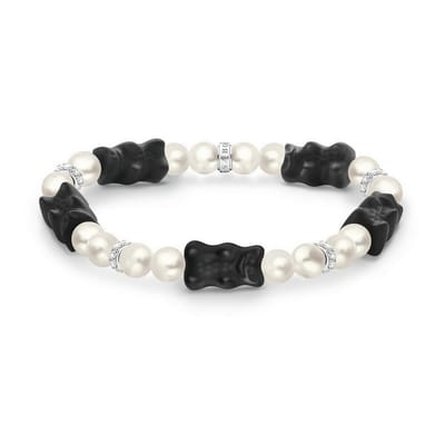 Thomas Sabo - A2170-052-11-L15 - Armband - 925 zilver - Dames - Goldbär zwart - 15cm