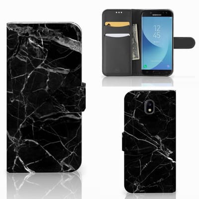 Samsung Galaxy A30 Bookcase Marmer Zwart - Origineel Cadeau Vader