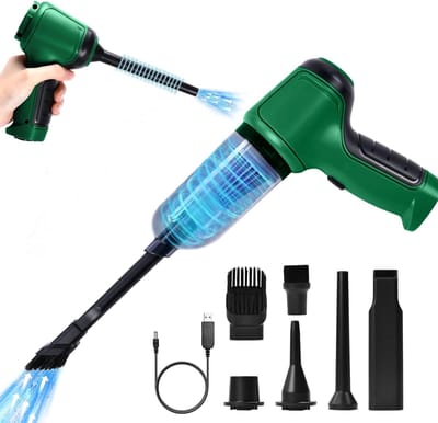 Draadloze handstofzuiger met krachtige 9000 Pa zuigkracht - 3-in-1 Mini stofreiniger voor auto en huis