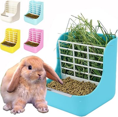 Lexium Hooiruif - Hooivoeren voor konijn of cavia - Hooidispenser knaagdier - Voerbak konijn - Voerruif