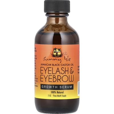 Huile de ricin noire jamaïcaine, Sérum croissance cils et sourcils, 2 oz