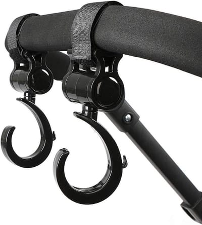 Universele Buggy Clips & Kinderwagen Haken â€“ Sterke Beugels voor Tassen en Boodschappen (2 Stuks)