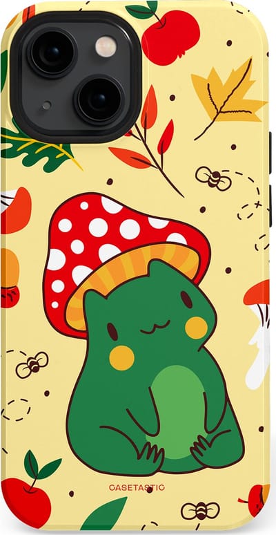 Casetastic Hoesje Geschikt voor Apple iPhone 13 Mini Magsafe - Stijlvolle Beschermende Duo-layer Case - Kwakende vriendjes