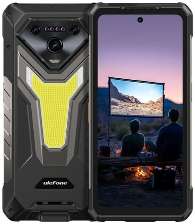 Ulefone Armor 34 Pro+ 5G AI robuuste smartphone 25500 mAh Ingebouwde projector Tot 32 GB + 512 GB ROM 120 Hz 6,95 "Mobiele telefoon NFC