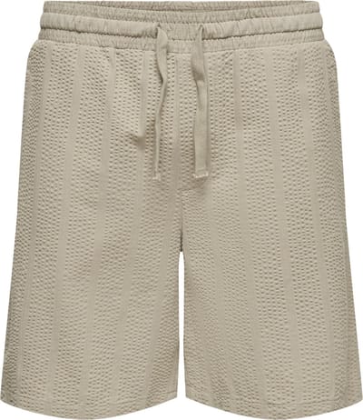Only & Sons Broek Onscruz Seersucker Jogger Shorts Vd 22038002 Crockery Mannen Maat - L