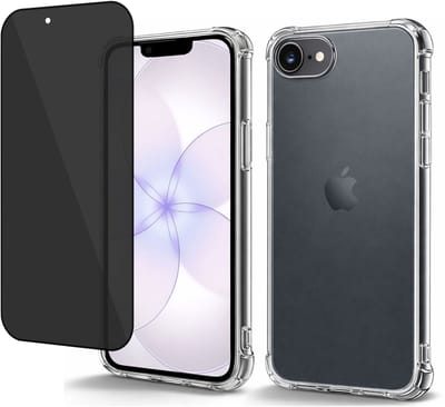 ChiGuard Hoesje & Privacy Screenprotector geschikt voor iPhone 17e Hoesje Screenprotector - Privé - Gehard Glas Cover