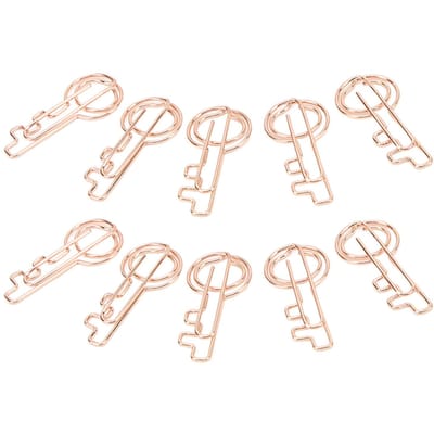 40 STUKS Sleutel Paperclip Metaal Plating Draagbaar Slipvast Heldere Kleur Compact voor Kantoor School