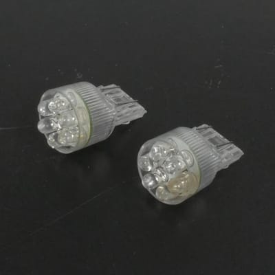 led lamp 12v blauwe basis t20 bilux rms voor motor auto scooter per 2 nieuw