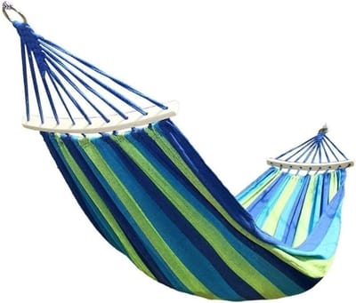 Hangmat - Schommel Bed - Buiten Ontspannen - Met Draagtas - 80x190 cm - Blauw