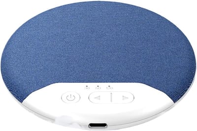 Onderkussen Speaker - Slaap Geluidsmachine - Slaap Verbeteren - Zachte Geluidsgolven - 10 cm - Blauw